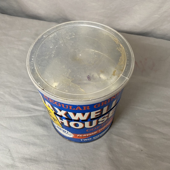 Vintage Regular Grind Maxwell House‎ 2lb Coffee Can w Lid New No-Key - Picture 3 of 7